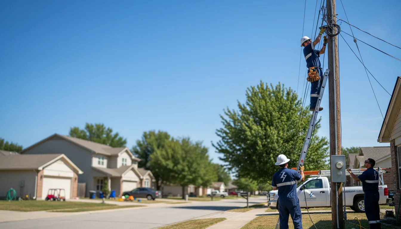 Residential electrician providing installation services in Burt, NY